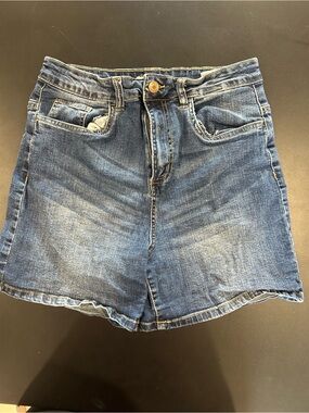 Classic Blue Denim High-Rise Women’s Jean Shorts